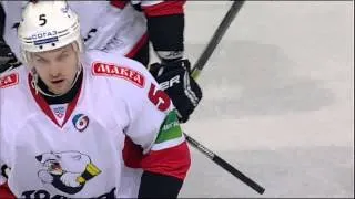Первый гол Артема Бородкина в КХЛ / Borodkin scores his first KHL goal off Kontiola's saucer