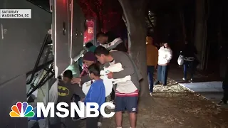 Migrants From Texas Dropped Off Outside VP Harris' Home On Freezing Christmas Eve