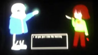 Stronger than  you  sans and chara  animation  duet