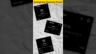 My First Payment From Instagram With Proof 🤑 | Instagram Reels Bonus #shorts