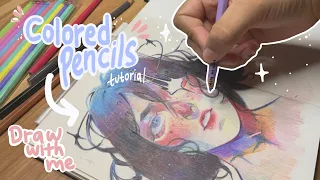 Tutorial How to paint with colored pencils | Wood colours