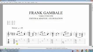 Gilor (full P4 guitar transcription) - Table for one (frank gambale)