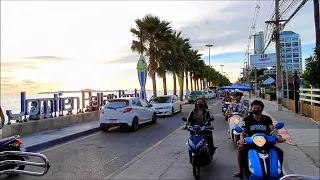 Baht bus ride on Pattaya Jomtien Beach Road: from the north end to the south end (2020-06-20)