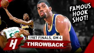 Magic Johnson EPIC Game 4 Comeback Highlights vs Celtics 1987 NBA Finals - 29 Pts, FAMOUS HOOK SHOT