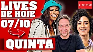 LIVES DE HOJE QUINTA FEIRA 07/10/2021 - LIVES AO VIVO AGORA | LIVE DE HOJE #hoje#live