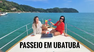 Passeio de lancha  para Ilhas de Ubatuba SP.