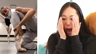 pointe shoe fitter reacts to BALLET TIK TOK  (PART 9)