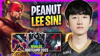 PEANUT IS A MONSTER WITH LEE SIN! - GEN Peanut Plays Lee Sin JUNGLE vs Graves! | Bootcamp 2023