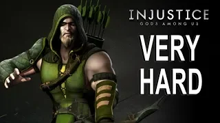 Injustice Gods Among Us - Green Arrow Classic Battles (VERY HARD) NO MATCHES LOST