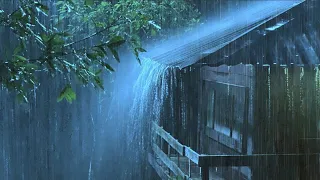 [Try Listening In 3 Minutes] To Sleep Instantly With Heavy Rain On Tent Roof & Strong Thunder Sounds