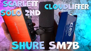 Cloudlifter CL-1 + Shure sm7b. Идеальный микрофон для ютуба? Усиливаем Focusrite Scarlett Solo 2ND