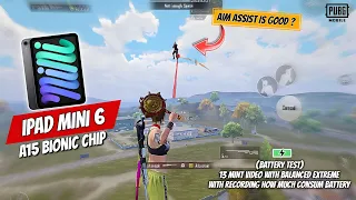 iPad Mini 6 Pubg Test / Review Battery consum iPad mini 6 / Aim assist Test_Bettery Test Pubg Mobile