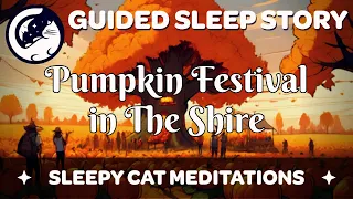 Pumpkin Festival in The Shire (PART 2) LOTR Inspired Sleep Story | Thunderstorm Ambience