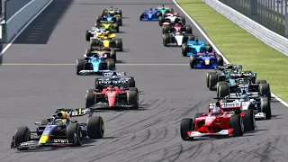 F1 2023 Cars vs F1 2000 Cars at Dutch GP Zandvoort