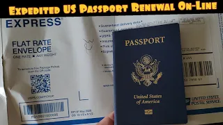 US Passport On-line Renewal Expedited in 7-10 days only