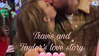 Travis Kelce and Taylor Swift's love story (a music video with Give me love by Ed sheeran)