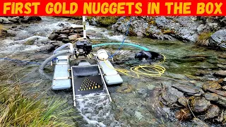 Gold Dredging New Zealand Creeks. Gold Nuggets Prospecting our New Claim!