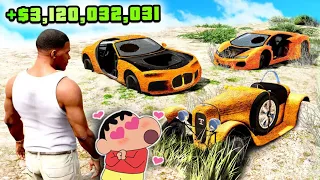 Shinchan Became Riches Persian in GTA 5 | Shinchan and Franklin Collecting Rare Car in GTA 5 (Hindi)