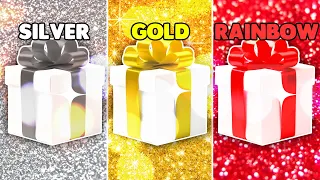 Choose Your Gift Silver or Gold or Rainbow 🎁 Escolha seu presente Rosa ou Roxo 🎁