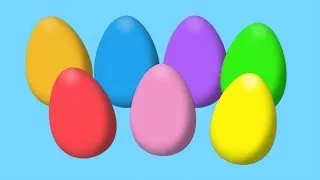 Animated Surprise Eggs for Learning Colors Part I