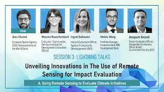 SESSION 3: LIGHTNING TALKS—Unveiling Innovations in The Use of Remote Sensing for Impact Evaluation
