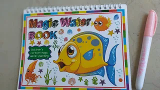 magic water book for kids || no mess drawing and coloring for kids