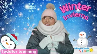 INVIERNO, WINTER| Toddler learning in English, Spanish, and baby sign language with Ms. Alejandra