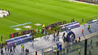 Napoli vs Milan 1-1 (splendid moment during UEFA Champions League Anthem)