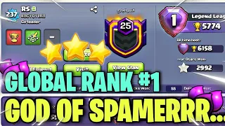 Global Rank #1 RS Unbelievable And  UNSEEN Legend Hit | Th14 best Pushing Army | Demons Bases