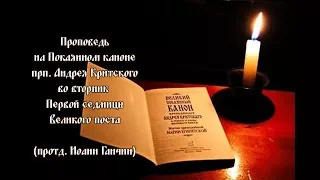 Проповедь на каноне прп. Андрея Критского во вторник Первой седмицы (протд. И.Ганчин) 20.02.18.