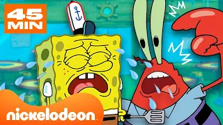 SpongeBob | Elke keer dat SpongeBob werd ontslagen bij de Krokante Krab 🔥 | Nickelodeon Nederlands