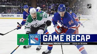 Dallas Stars vs New York Rangers | February 20, 2024 | Game Highlights | NHL Regular Season