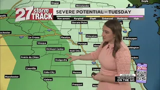 Tracking showers and storms into tonight