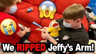 We RIPPED Jeffy's ARM!!! *BTS*