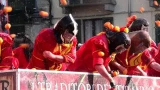 Italians fight it out at "battle of the oranges"