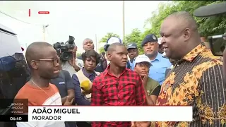 Governador de Luanda - Interage com moradores do bairro Paraiso em Cacuaco