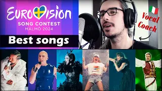 My favorite EUROVISION 2024 Songs and Artists // REACTION & ANALYSIS by Vocal Coach