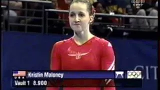 Kristen Maloney - 2000 Sydney Olympics Gymnastics Prelims - Famous Crash on Vault - CBC