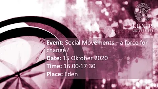 Social Movements – a force for change?