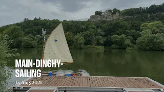 Dinghy sailing on the river Main | Germany