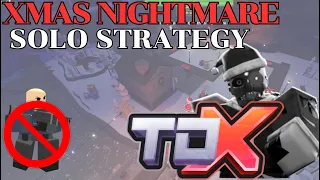 SOLO CHRISTMAS EVENT NIGHTMARE FULL GAMEPLAY - Roblox TDX