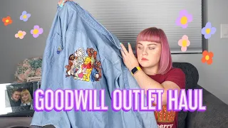 HUGE Goodwill Outlet Haul + Try On Thrift Haul