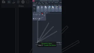 #autocad _7 Blocks | Dynamic block -  Door [ Part 2 - Create the block ]