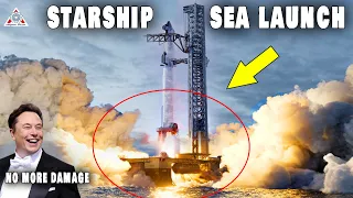 SpaceX Starship sea launch instead of destroying the concrete pad, Why not?