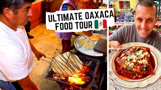 MEXICAN STREET FOOD in Oaxaca, Mexico | Street side TLAYUDAS + in the KITCHEN for MOLE