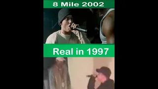 Eminem 8 mile vs Real rap battle comparison .