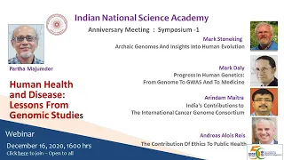 INSA Anniversary Meeting 2020  :  Symposium -1