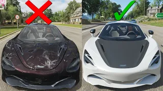 Rebuilding A Wrecked McLaren 720s | Forza Horizon 4 | Steering Wheel Gameplay