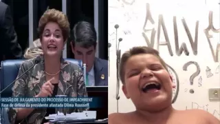 Dilma explica porcentagem para o gordinho do riso