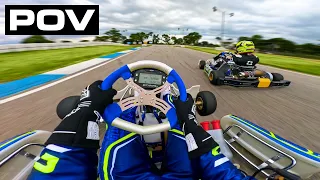 Lando Norris Helmet POV | LN Racing Kart 2024